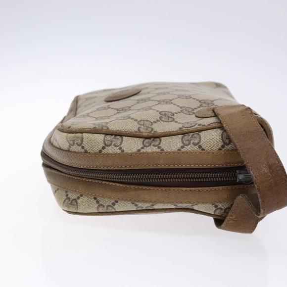 GUCCI GG Supreme Clutch Bag PVC Beige Auth ep10390 - Picture 4 of 16